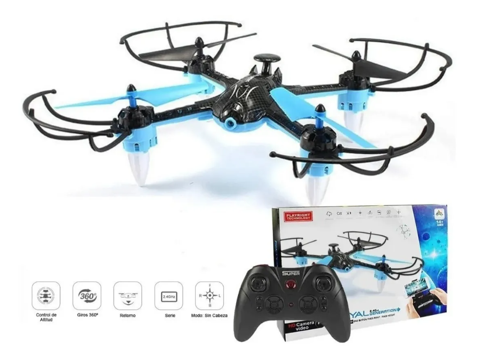 Drone Royal, Cámara Wifi, Luces Led, Env