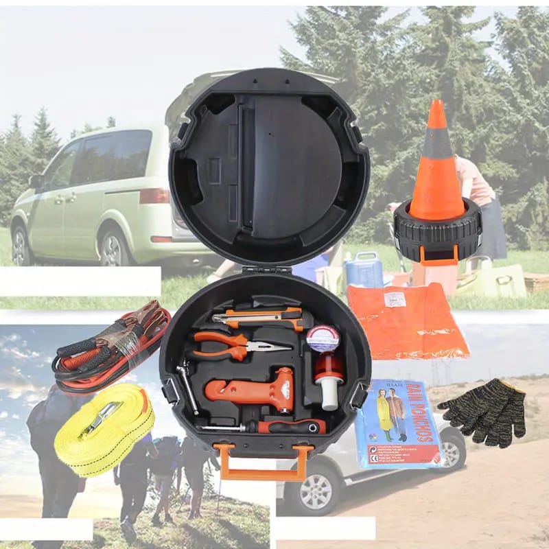 Kit Caja Herramientas Seguridad De Auto