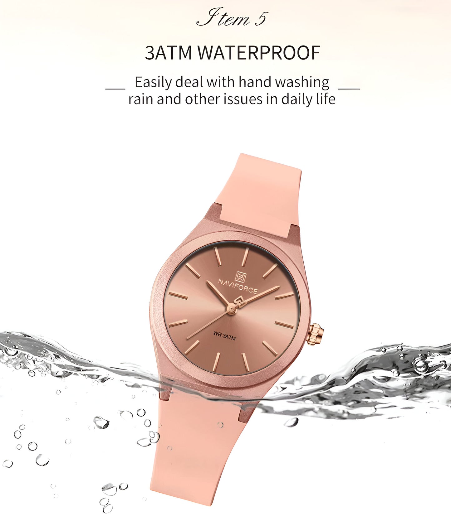 Reloj Naviforce Sport Nf5056 Mujer Goma